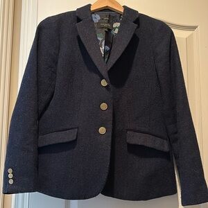 Talbots Wool Aberdeen Navy Blazer
